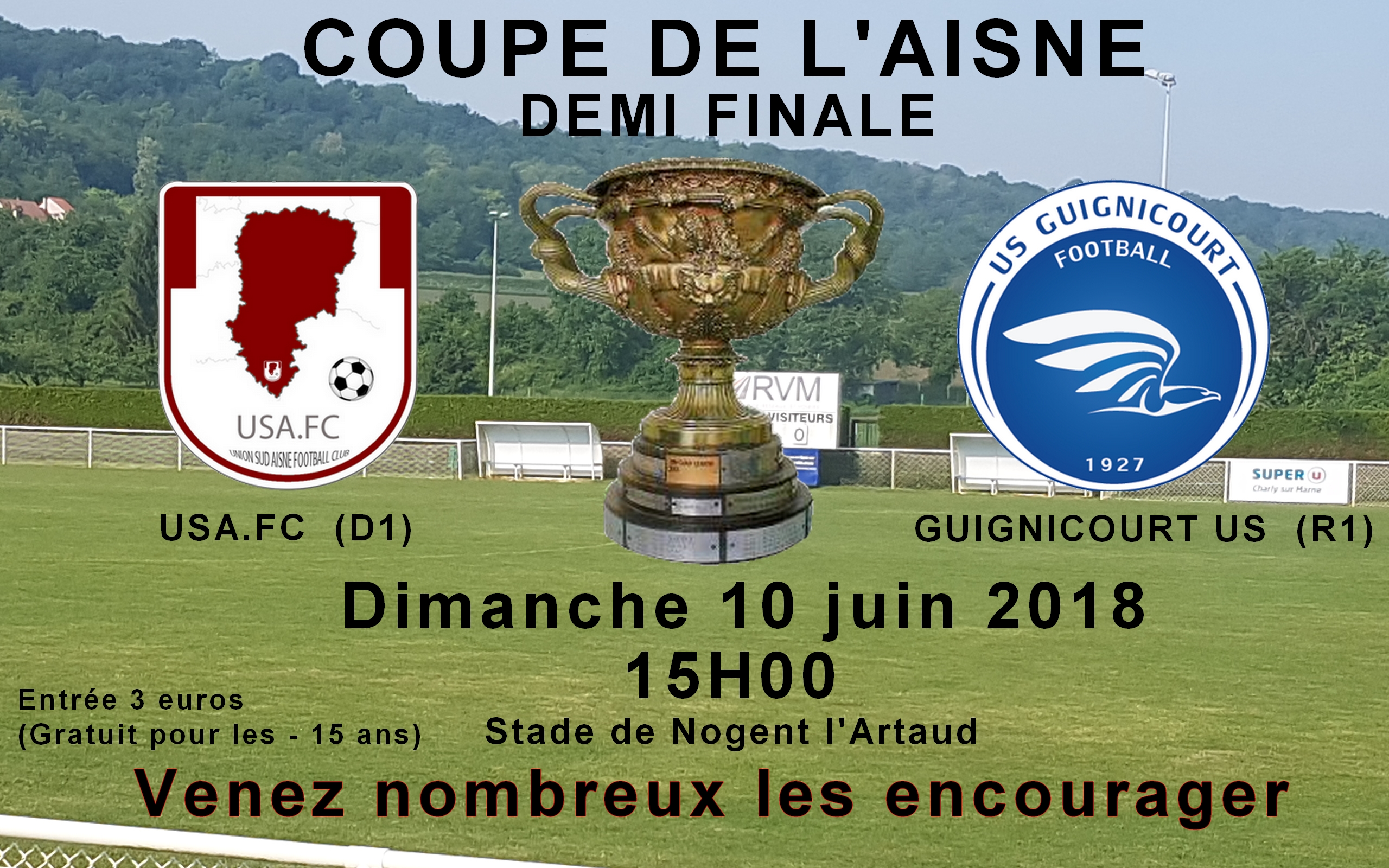 Actualité 1/2 finale de la coupe de l'Aisne... club Football Union